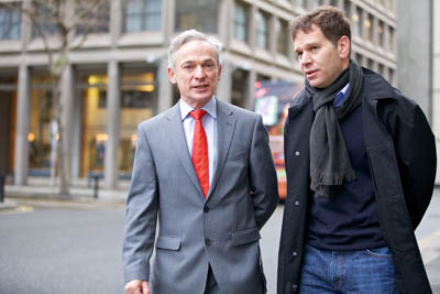 Ireland's Minister for Jobs, Enterprise and Innovation, Richard Bruton, TD, pictured in Dublin City with Rony Cahan, co-founder of Indeed.com