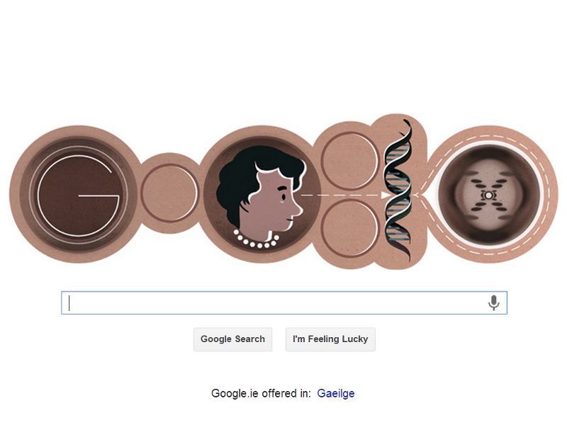 Rosalind Franklin and photo 51 immortalised in Google Doodle for her 93rd birthday