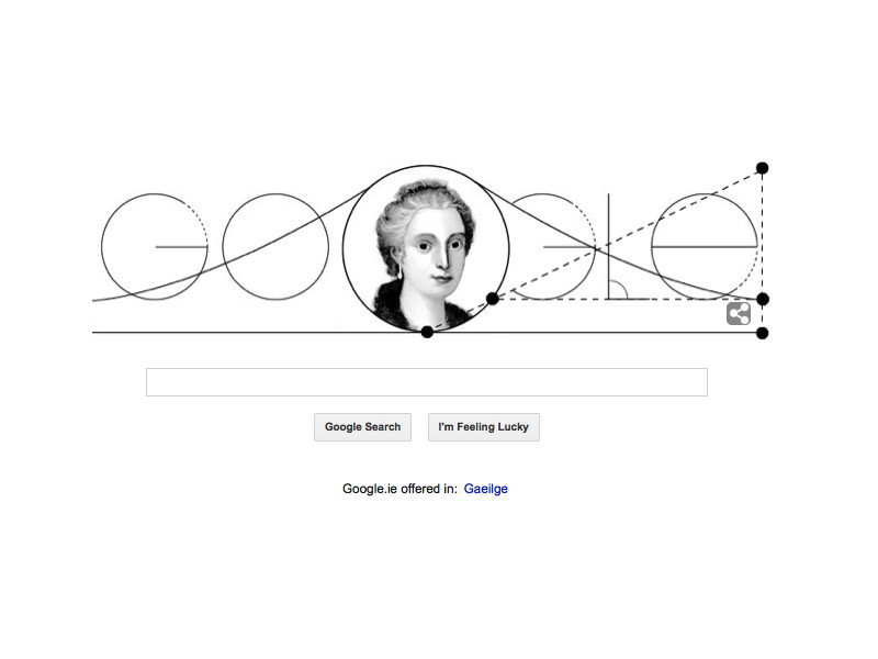 Maria Gaetana Agnesi’s 296th birthday: Google Doodle throws a curve