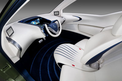 Interior of the Nissan PIVO 3 Concept EV