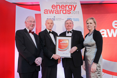 Brendan Halligan, chairman, SEAI; Sean McAdam O'Connell, IAA; Minister for Communications, Energy and Natural Resources, Pat Rabbitte TD; Brid Horan, executive director, ESB Electric Ireland