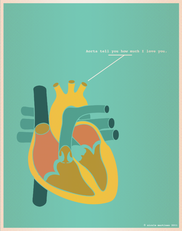 Valentine's Day illustrations by Nerdy Dirty