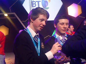 Mark Kelly and Eric Doyle won the 2012 BY Young Scientist & Technology Exhibition