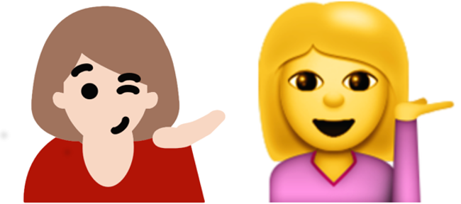 hair toss emoji