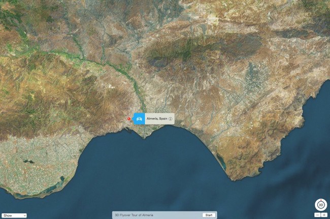 Almeria - Apple Flyover Maps