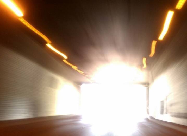 Bright light at end of tunnel