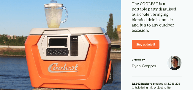 Top Kickstarter Campaigns Coolest Cooler