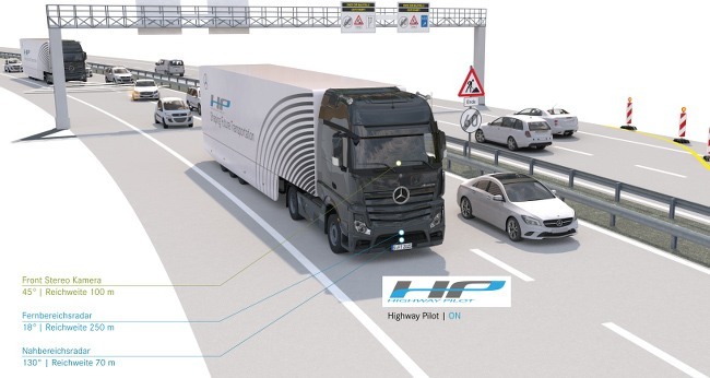 Daimler automated truck