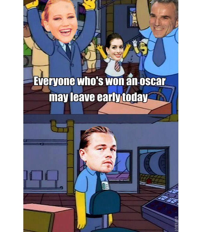 Oscar: Leo in the Simpsons