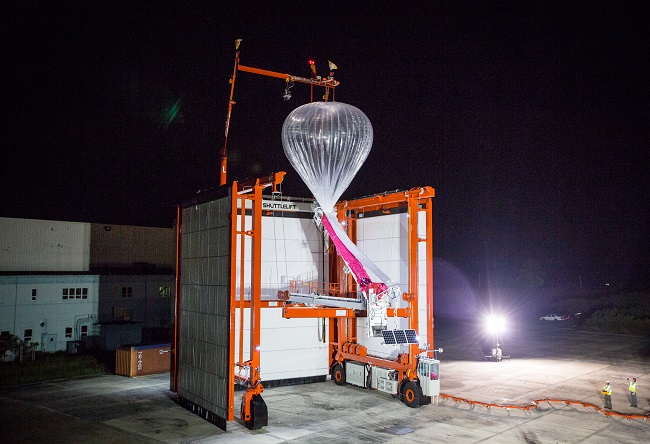 Project Loon at night