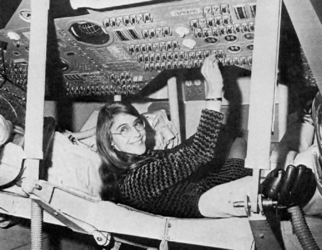 Margaret Hamilton, pictured during her time at NASA