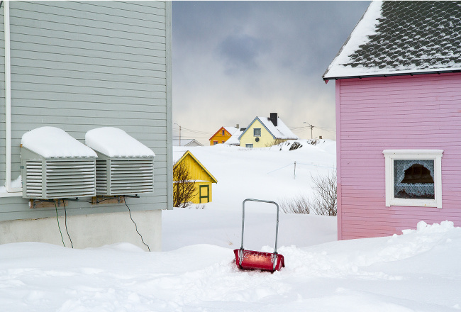 Winter in Berlevaag, Norway – image via Liz Palm