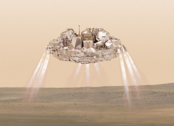 Illustration of Schiaparelli’s descent. Image: ESA/ATG medialab