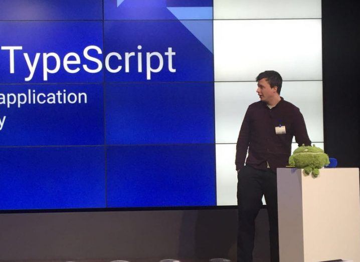 Remo H Jansen delivers a talk on TypeScript