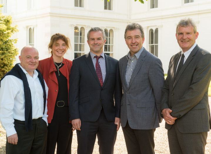 From Left: Niall Olden, managing partner at Kernel Capital; Dr Tara Dalton, CEO, AltraTech; Dr Brian O’Farrell and Dr Tim Cummins, co-founders of AltraTech; Cyril McGuire, CEO of Infinity Capital.
