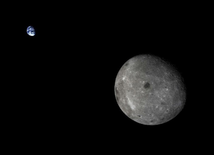 The far side of the moon, as seen by a 2014 Chinese probe. Image: Xinhuanet