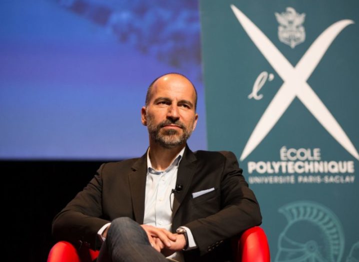 Uber CEO Dara Khosrowshahi pictured in 2018