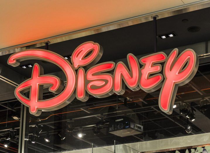 Disney logo on shop front