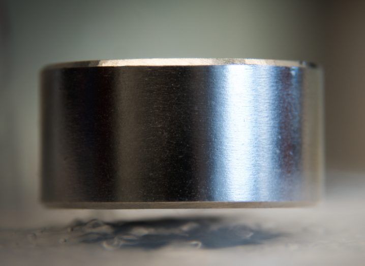 Levitating magnet on a superconductor