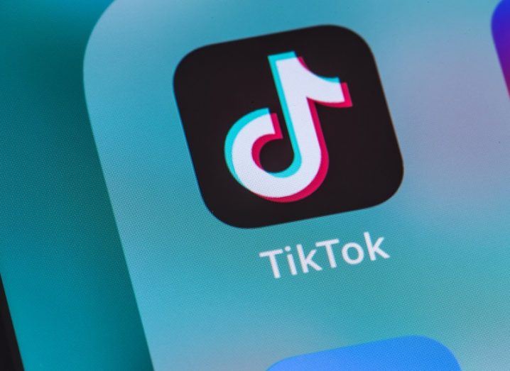 Smartphone displaying the TikTok app.