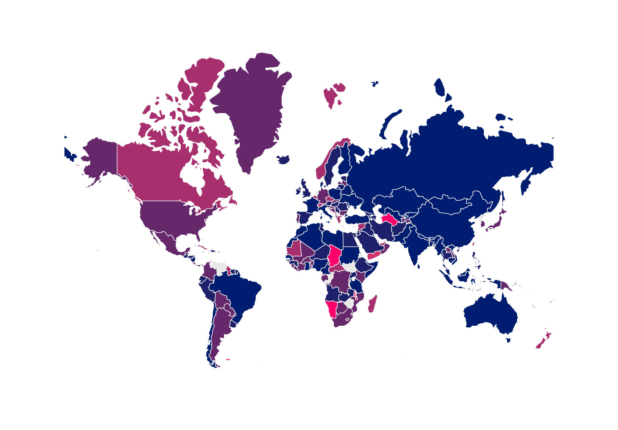 Cliquez pour afficher une carte du monde interactive classant les plans de données mobiles par coût moyen par 1 Go.