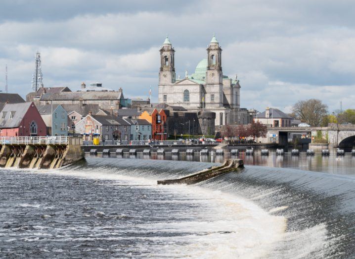 Athlone, Co Westmeath from across the River Shannon. Home to one of Enterprise Ireland’s regional clusters.