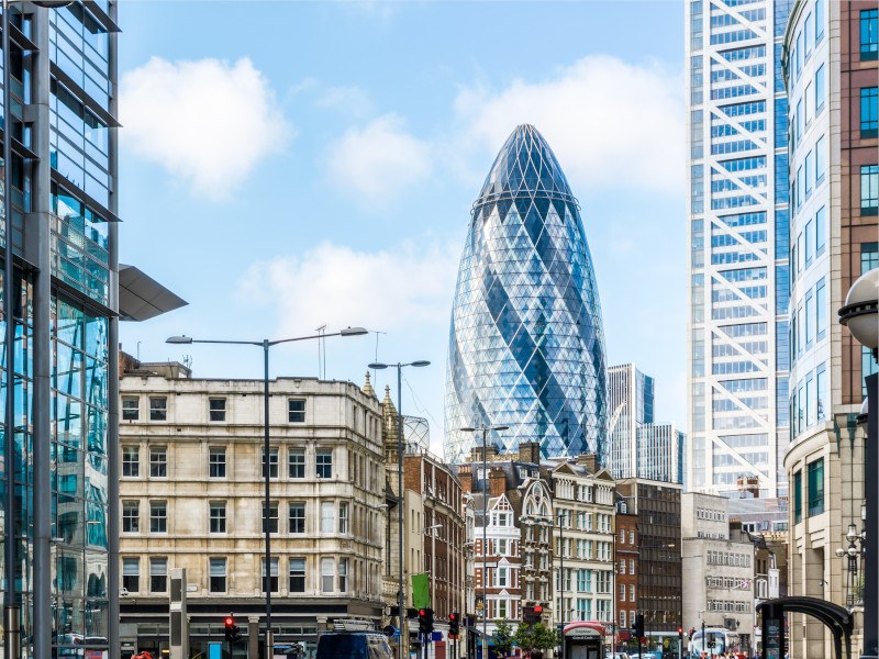 Skyline of London.