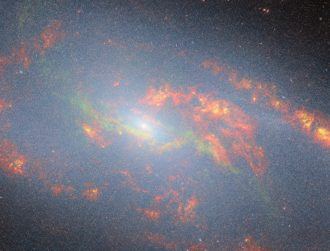 Webb spots greedy black hole in the centre of a spiral galaxy