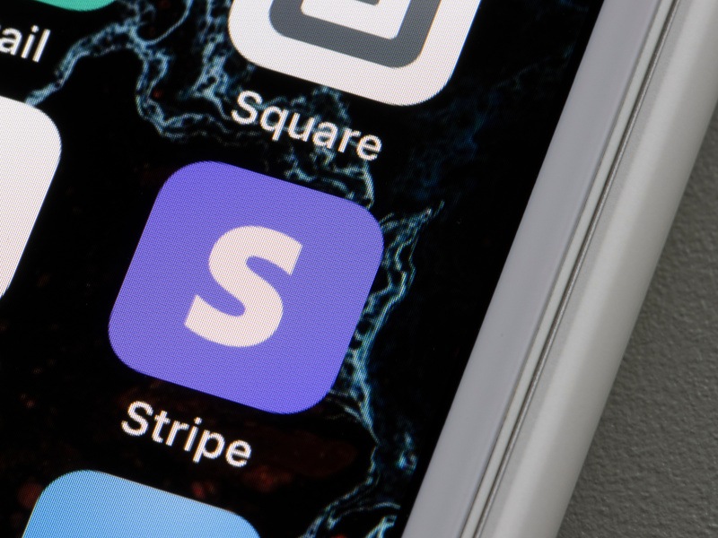 A close-up of the Stripe app on a smartphone screen.