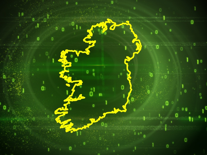 A digitally crafted version of the island of Ireland. This is meant to represent the sci-tech scene in the country.