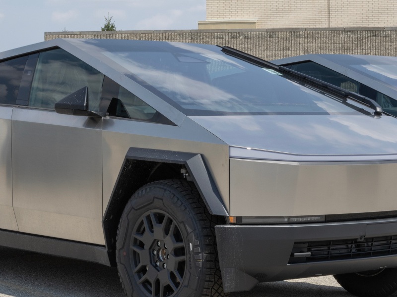 An example of a Tesla Cybertruck, the type of vehicle involved in a recent explosion which occurred in Las Vegas.